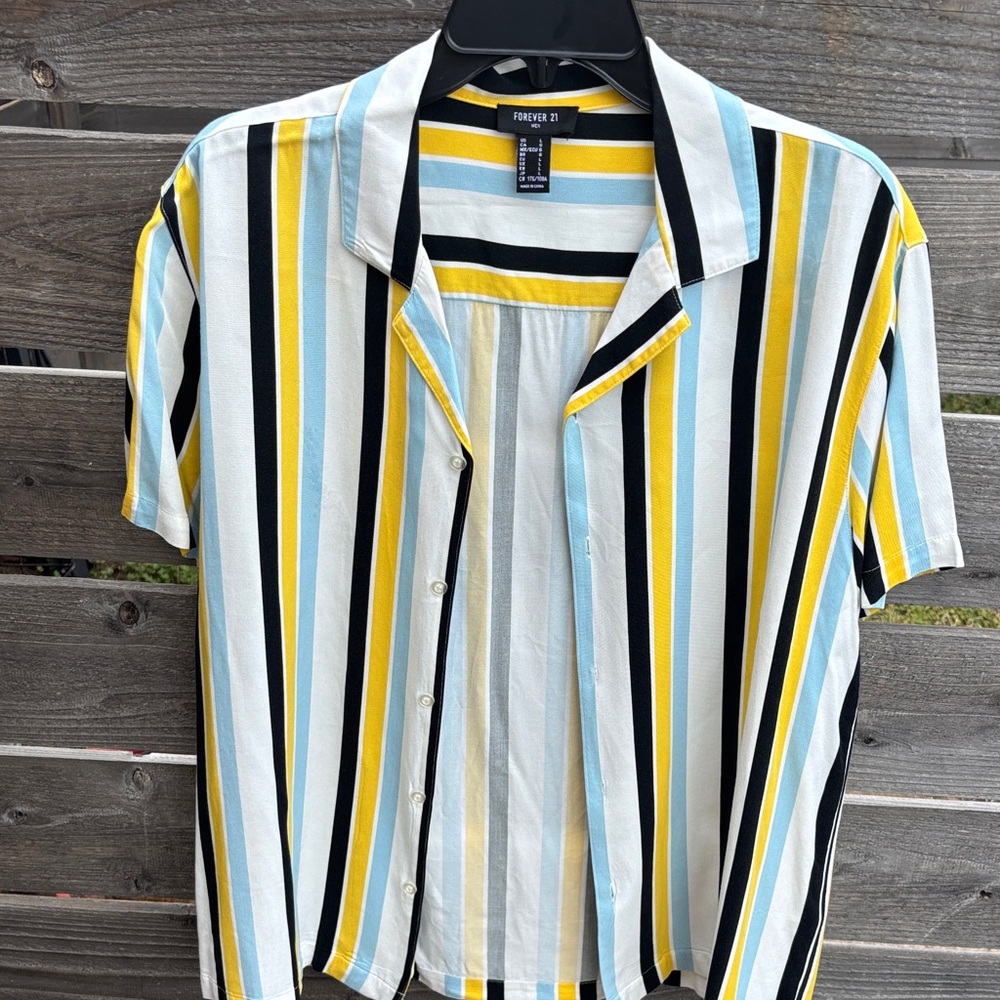 Forever 21 Multicolor Striped Shirt